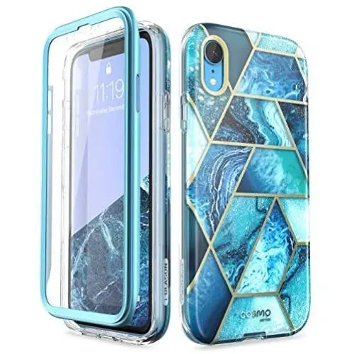 i-Blason Cosmo Full-Body Bumper Case for iPhone XR 2018 Release, Ocean Blue, 6.1" i-Blason Cosmo Full-Body Bumper Case for iPhone XR 2018 Release, Ocean Blue, 6.1"