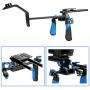 MARSRE DSLR Shoulder Rig Film Making System Camera Shoulder Mount with Camera/Camcorder Mount Slider for All DSLR Video Cameras and DV Camcorders