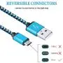 Micro USB Cable, Ailkin High Speed [5-Pack] 3Ft Nylon Braided USB 2.0 A Male to Micro B Data Sync & Charging Cable Compatible with Samsung and Other Android Smartphone, Colorful