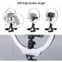 K&F Concept 10 Selfie Ring Light with Stand Phone Holder for Vlog Camera Video Smartphone YouTube Self-Portrait Makeup Shooting Live Streaming K&F Concept 10 Selfie Ring Light with Stand Phone Holder for Vlog Camera Video Smartphone YouTube Self-Portrait Makeup Shooting Live Streaming