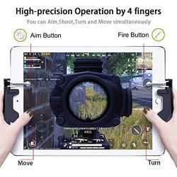 DLseego iPad Trigger, Mobile Game Controller for iPad, Gamepad with L1R1 Aim Trigger Game Shooter for Knives Out/Rules of Survival for Tablet & Smartphones