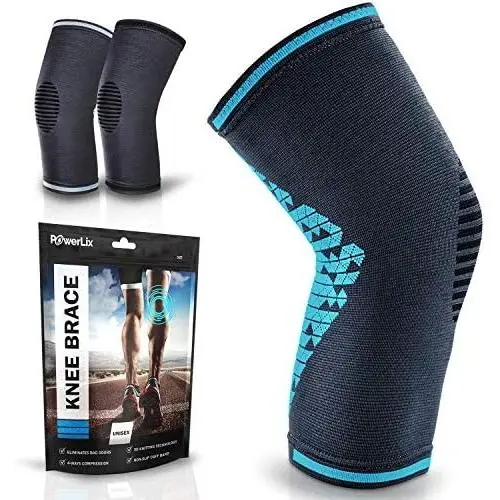 POWERLIX Knee Compression Sleeve Support Brace for Men & Women – Knee Braces for Knee Pain Relief, Working Out, Running, Sports, Strain, Swelling, Injury, Meniscus Tear, Arthritis – Check Sizing Chart POWERLIX Knee Compression Sleeve Support Brace for Men & Women – Knee Braces for Knee Pain Relief, Working Out, Running, Sports, Strain, Swelling, Injury, Meniscus Tear, Arthritis – Check Sizing Chart