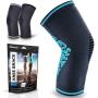 POWERLIX Knee Compression Sleeve Support Brace for Men & Women – Knee Braces for Knee Pain Relief, Working Out, Running, Sports, Strain, Swelling, Injury, Meniscus Tear, Arthritis – Check Sizing Chart