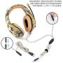 Headset Stereo Bass Surround PC Gaming Headphones Game Headset with Mic for PC Mobile Phone for PS4 One