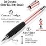 MEKO (2Pcs) Universal Disc Stylus Pens, MEKO Exclusive Ultra Thin Fine Disc Tip for Apple iPhone X/8/8plus iPad/iPad Pro/iPad Mini and All Capacitive Touch Screens [2nd Gen]