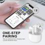 Wireless Earbuds Bluetooth 5.0 Headphones Built in Mic Noise Cancelling 3D Stereo Headsets in Ear Ear Buds IPX5 Waterproof Earbuds with Charging Case for Apple Airpods Earbuds/iPhone/Andriod