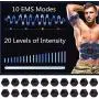 TP TOP BEAUTY ABS Muscle Trainer Abdominal Toner - 10 Modes 20 Levels USB Rechargeable Ab Muscle Training with for Men Women Arm and Leg Trainer TP TOP BEAUTY ABS Muscle Trainer Abdominal Toner - 10 Modes 20 Levels USB Rechargeable Ab Muscle Training with for Men Women Arm and Leg Trainer