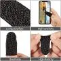 12 Pieces Gaming Finger Sleeve Controller Touch Screen Finger Sleeve Anti-Sweat Breathable Game Thumb Sleeve for Mobile Phone Games (Black) 12 Pieces Gaming Finger Sleeve Controller Touch Screen Finger Sleeve Anti-Sweat Breathable Game Thumb Sleeve for Mobile Phone Games (Black)