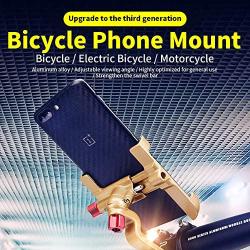 ENGWE Universal Bike Phone Mount Motorcycle Handlebar Cellphone Bicycle Holder Adjustable, Fits iPhone Xs|Xs Max, XR, X, 8 | 8+, Galaxy S10+, S10E, S9, Holds Phones from 2.2-3.7" Wide …