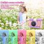 Magicfun Kids Camera for Girls Age 3-10Years Old - 24MP Dual Lens Kid Digital Camera, 1080P 2.4 LCD Blue Screen Video Camcorder, USB Rechargeable Selfie Camera with 32GB SD Card