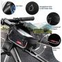 JHVW Bike Phone Front Frame Bag-Outdoor Mountain Sports Storage Bag, with Touch Screen Waterproof, Compatible with iPhone 11 Pro Max/X/XS MAX/XR/8/8 Plus, Samsung S10/S10e