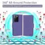 FYY [Resist Harmful Organism] [RFID Blocking] Case for Samsung Galaxy Note 20 Ultra 6.9", PU Leather Wallet Case with [Kickstand Function] and[Card Holder] for Galaxy Note 20 Ultra 6.9" Purple