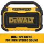 DEWALT 20V MAX Bluetooth Speaker for Jobsite, Tool Only (DCR010)