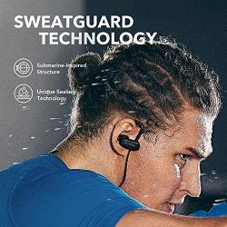 Soundcore Spirit X 2019 Version Wireless Sports Earphones, Bluetooth Headphones with IP68 Waterproof Protection, SweatGuard, Intense Bass, 18H Playtime, Wireless Earbuds for Running, Workout, Sports