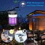 Bug Zapper Mosquito Killer Lamp,OKK Solar Operated and Battery Powered Electric Mosquito Zapper with Rechargeable Waterproof Insect Fly Pest Attractant Trap Repellent for Outdoor and Indoor [3-in-1]