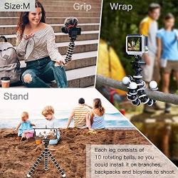 Phone Tripod Selfie Stick Kit, SmilePowo Flexible Tripod Stand Extensible Selfie Stick with Bluetooth Remote/Adapter/Clip for iPhone,Android Phones,GoPro Sports Action Camera,Small Digital Camera (M)