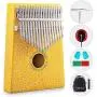 Vangoa 17 Keys Kalimba Thumb Piano Kit,Protable Mbira Sanza Finger Piano,with Carrying Case,Tune Hammer and Study Instruction,Best Gift for Children,Adult and Beginners Yellow Vangoa 17 Keys Kalimba Thumb Piano Kit,Protable Mbira Sanza Finger Piano,with Carrying Case,Tune Hammer and Study Instruction,Best Gift for Children,Adult and Beginners Yellow