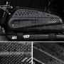 LQKYWNA Bicycle Frame Bag Waterproof PU Leather Hard Shell Mountain Bike Front Beam Bag Riding Equipment Accessories Mobile Phone Bag Storage Bag
