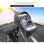 Bike Frame Bag, Bike Phone Mount, MOOZO Waterproof Bicycle Front Top Tube Pouch Pannier Cycling Crossbar Storage Bags Phone Holder Stand for iPhone XS MAX XR X 8 7 6 6S Plus LG Smartphones Below 6.0