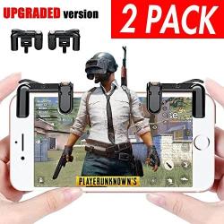 Mobile Game Controller for Apple iPhone 7 8 Plus X Android Phone, Mobile Game Controller for PUBG Fortnite Knives Out Rules of Survival Newest Version