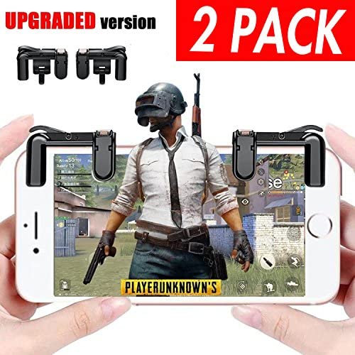 Mobile Game Controller for Apple iPhone 7 8 Plus X Android Phone, Mobile Game Controller for PUBG Fortnite Knives Out Rules of Survival Newest Version