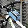 Roswheel Bicycle Bags Bike Bag Bicycle Front Tube Frame Cycling Packages Touch Screen Mobile Phone Bags Professional Bicycle Accessories (Blue S) Roswheel Bicycle Bags Bike Bag Bicycle Front Tube Frame Cycling Packages Touch Screen Mobile Phone Bags Professional Bicycle Accessories (Blue S)