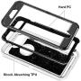 iPhone 6S Case, iPhone 6 Case, Anuck 3 in 1 Hybrid Heavy Duty Defender Case Sparkly Floating Liquid Glitter Protective Hard Shell Shockproof TPU Cover for Apple iPhone 6 /iPhone 6S 4.7" - Black