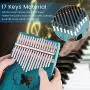 ELE ELEOPTION Kalimba 17 Keys Thumb Piano with Mahogany body builts-in Storage Canvas Bag, Tuning Hammer and Study Instruction 9 pieces-Professional Gift for Music Lovers Kids Beginners - Butterfly ELE ELEOPTION Kalimba 17 Keys Thumb Piano with Mahogany body builts-in Storage Canvas Bag, Tuning Hammer and Study Instruction 9 pieces-Professional Gift for Music Lovers Kids Beginners - Butterfly