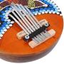 VGEBY1 7 Key Tuneable Coconut Shell Mbira Portable Kalimba Adjustable Finger Thumb Piano Musical Instrument (Random Pattern)