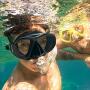Anti-Fog Scuba Dive Mask,Anti-Leak Tempered Glass Snorkel Diving Mask for Snorkeling, Free Diving Tempered Glass Goggles, Food Grade Silicone and Strap Quick Adjusting Goggles for Women and Men