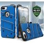 Zizo Bolt Series iPhone 8 Plus /7 Plus/ 6 plus/6s plus Case - Tempered Glass Screen Protector with Holster and 12ft Military Grade Drop Tested (Blue & Black)
