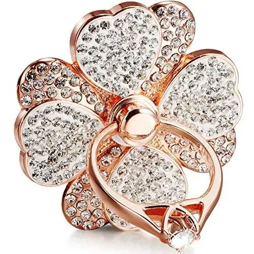 Cell Phone Ring Holder, Diamond Cell Phone Finger Ring Grip for Girls Women,fit All Phone (Rosegold) Cell Phone Ring Holder, Diamond Cell Phone Finger Ring Grip for Girls Women,fit All Phone (Rosegold)