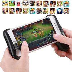 Aoile Mobile Game Fire Button Aim Key Phone Mobile Gaming Trigger L1R1 Shooter Controller for Knives Out Rules of Survival PUBG Black