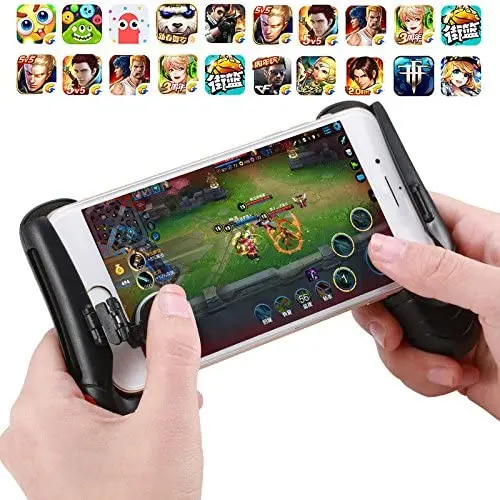 OUYAWEI Mobile Game Fire Button Aim Key Phone Mobile Gaming Trigger L1R1 Shooter Controller for Knives Out Rules of Survival PUBG