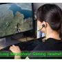 Wired Gaming Earphone with Adjustable Mic for PS4, Laptop Computer, Cellphone, maxin E-Sport Earburds with Portable Earphone Bags, Snug Soft Design, Inline Controls for Hands-Free Calling (Green) Wired Gaming Earphone with Adjustable Mic for PS4, Laptop Computer, Cellphone, maxin E-Sport Earburds with Portable Earphone Bags, Snug Soft Design, Inline Controls for Hands-Free Calling (Green)