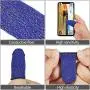 12 Pieces Gaming Finger Sleeve Controller Touch Screen Finger Sleeve Anti-Sweat Breathable Game Thumb Sleeve for Mobile Phone Games (Blue) 12 Pieces Gaming Finger Sleeve Controller Touch Screen Finger Sleeve Anti-Sweat Breathable Game Thumb Sleeve for Mobile Phone Games (Blue)