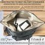 Mission Darkness X2 Faraday Duffel Bag + Detachable MOLLE Faraday Pouch. RF Shielding for Large Electronics & Mobile Devices // Used for Law Enforcement & Military Forensics + Data Privacy