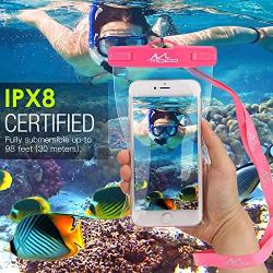 MoKo Waterproof Phone Pouch [3 Pack], Underwater Clear Phone Case Dry Bag with Lanyard Compatible with iPhone 11/11 Pro Max, X/Xs/Xr/Xs Max, 8/7/6 Plus, Galaxy S10/S9/S8 Plus, S10e, S20, Note 10/9/8