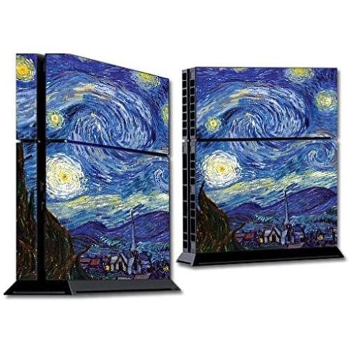 MightySkins Skin Compatible with Sony PS4 Console - Starry Night | Protective, Durable, and Unique Vinyl Decal wrap Cover | Easy to Apply, Remove, and Change Styles | Made in The USA