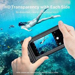 YOSH Waterproof Phone Pouch Waterproof Case Cell phone Dry Bag Underwater Pouch Compatible with iPhone 11/X/8 Galaxy S10/S9 Google Pixel 4 up to 6.8"
