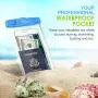 MoKo Waterproof Phone Pouch [3 Pack], Underwater Clear Phone Case Dry Bag with Lanyard Compatible with iPhone 11/11 Pro Max, X/Xs/Xr/Xs Max, 8/7/6 Plus, Galaxy S10/S9/S8 Plus, S10e, S20, Note 10/9/8