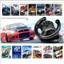 Taimot Wireless Android Controller, Game Racing Steering Wheel Compatible with PS3/PC (D-Input/X-Input) Simulated Driving Controller Vibration for Android Phone