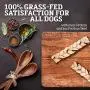 Buffalo Range Rawhide Dog Treats | Healthy, Grass-Fed Buffalo Jerky Raw Hide Chews | Hickory Smoked Flavor