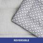 SoHome Pet Bed Deluxe Plush Fill, Reversible Paw Print Design, Machine Washable, Ideal for Dog Crates, Gray