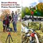 YAKAON Phone Tripod, Flexible Cell Phone Stand Portable Adjustable Holder with Wireless Remote and Universal Clip 360°Ball Joint Compatible with iPhone/Android/DSLR/GoPro Camera