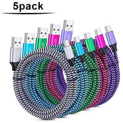 C Charger Cable Fast Charging 6Ft Type USB C Cords for Samsung Galaxy A20 A50 A10e S10E S10 + S8 S9 Plus Note 10/9 A31 A51 A70 LG G7 G8 thinQ Moto G7 Power X4 Z3 Z2 Z Play Nexus 5X/6P OnePlus 7 Pro