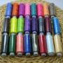 NEWCOMDIGI Sewing Thread Spool 24 Color 183 Meters Per Polyester All Purpose for Hand and Machine Sewing for Beginners, Travelers, Relatives and Friends