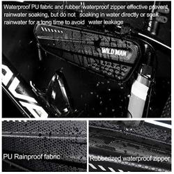 Epessa Bike Top Tube Bag,Hard Shell Waterproof Frame Bag for Cycling Accessories Repair Tool Storage