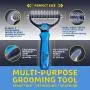 Pet Grooming Tool - 2 Sided Undercoat Rake for Cats & Dogs - Safe Dematting Comb for Easy Mats & Tangles Removing - No More Nasty Shedding and Flying Hair