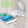 Cellet Compact LED Light 1x/3x Magnified Mirrors, with 3000mAh Power Bank, 1Amp USB Port, Compatible with Apple iPhone 11/ Pro/Pro Max Xr/Xs/Xs Max/X/8/8Plus/7/7+/6 Samsung Galaxy Note 10/9/8/5/S9/S8
